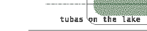 tubas on the lake